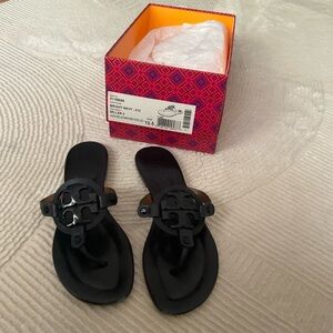 Tory Burch Navy Miller Sandals